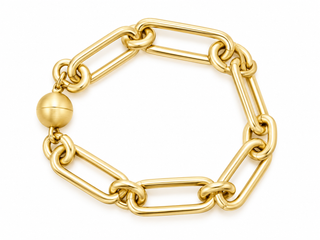 Living My Life Gold Chain Bracelet