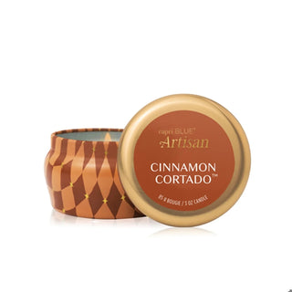 a copper mini tin, perfect for gifting candle