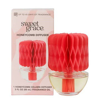 Sweet Grace red honeycomb diffuser and package