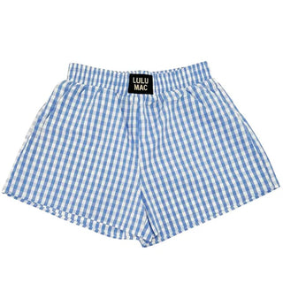 Blue Gingham Boxer Shorts XLarge