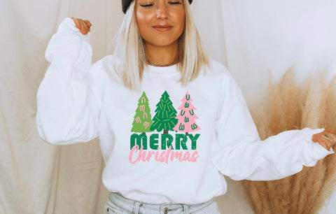 Green Merry Christmas Sweatshirt - The Pointe Boutique
