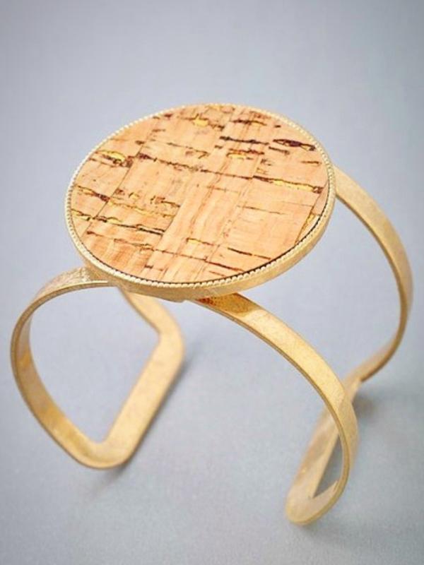 Large Circle Cork Open Cut Bracelet - The Pointe Boutique